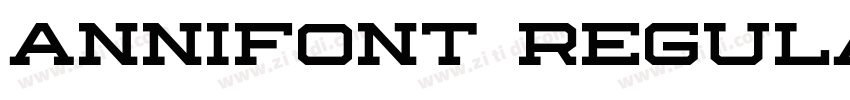 Annifont Regular字体转换 Annifont Regular字体转换